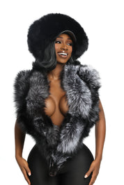 Blacklisted — Fur Halter Top.